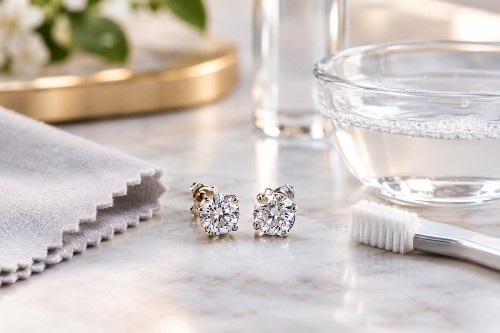 How to Clean Diamond Earrings Fix Dullness & Restore Shine